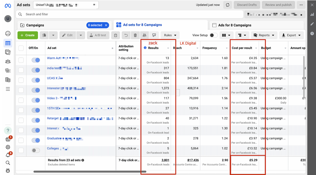 UNISEF proof screenshot